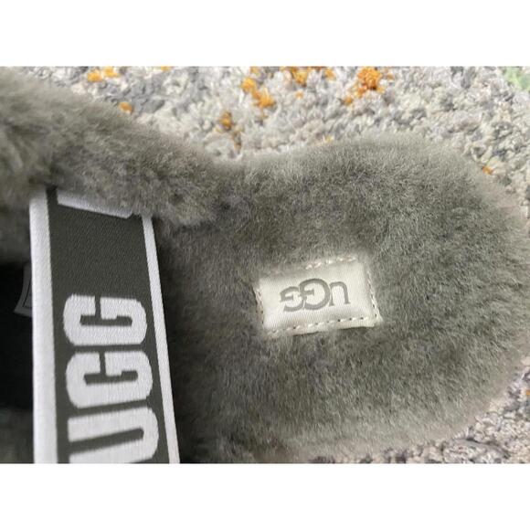 Ugg Fluff Yeah Slide Burnt Olive Sz 11 - Picture 3 of 7